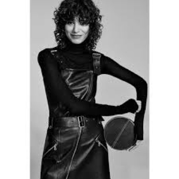 Zara studio Leather Dress NWT - Picture 3 of 8